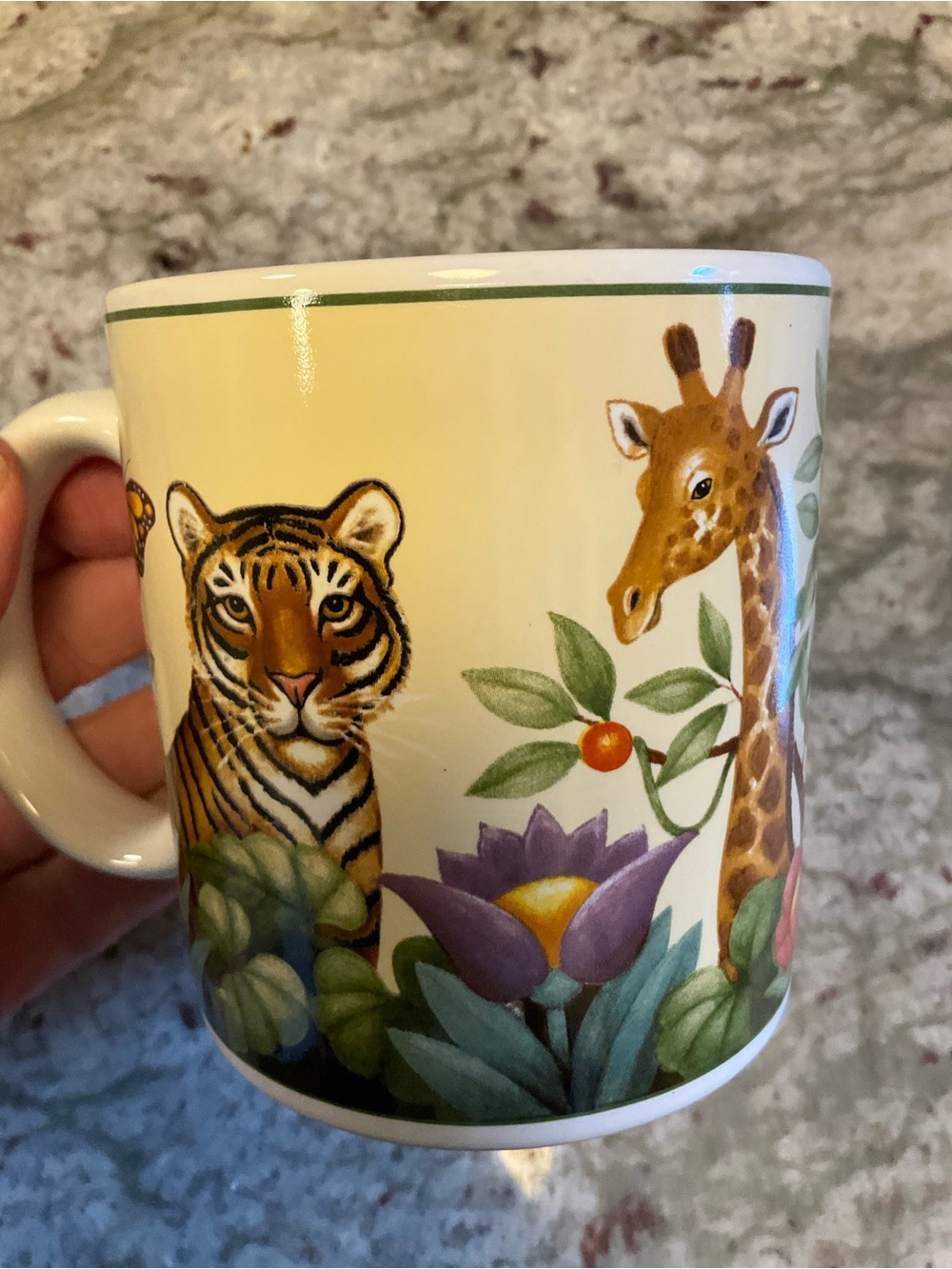 Sakura Jungle Animals Coffee Mug Stephanie Stouffer